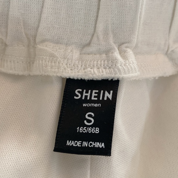 SHEIN Paperbag Drawstring Waist Solid Shorts - Size Small - Picture 3 of 8